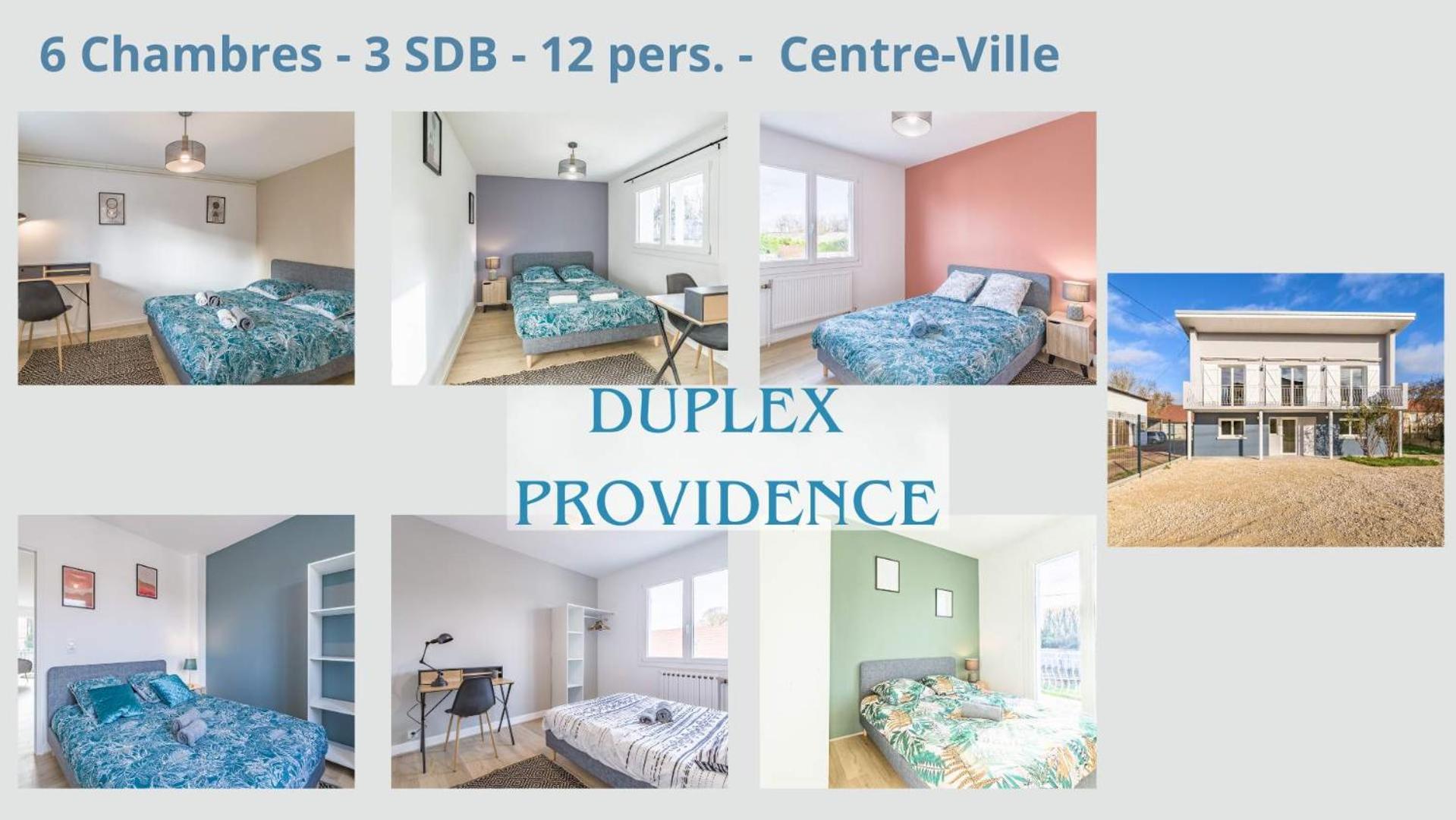 Duplex Providence - Ideal Groupe - Confort - Parking Prive Troyes Dış mekan fotoğraf